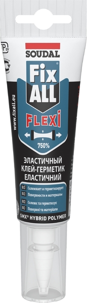 Гибридный клей-герметик Fix All Flexi белый, 125 мл