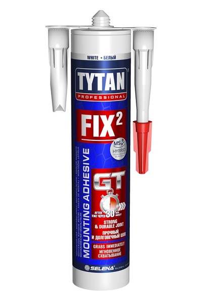 Монтажный клей Tytan Professional Fix2 GT гибридный, 290 мл